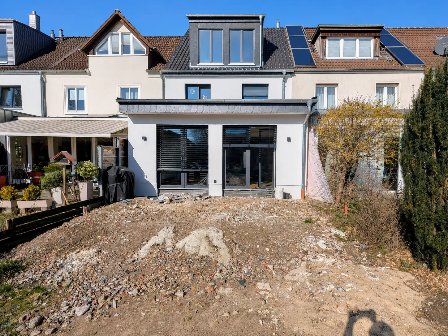 Außenbereich & Anbau vor der Ausführung